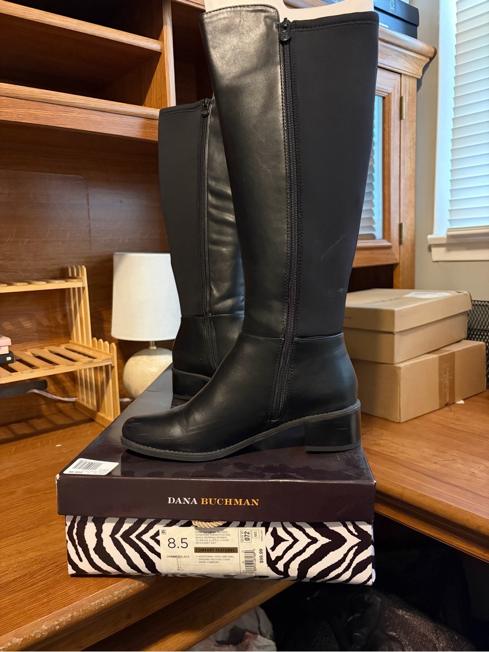 Dana Buchman Black Over-the-Knee Riding Boots